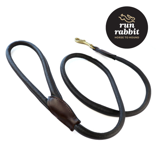 RR Lux Rolled Leather Dog Lead