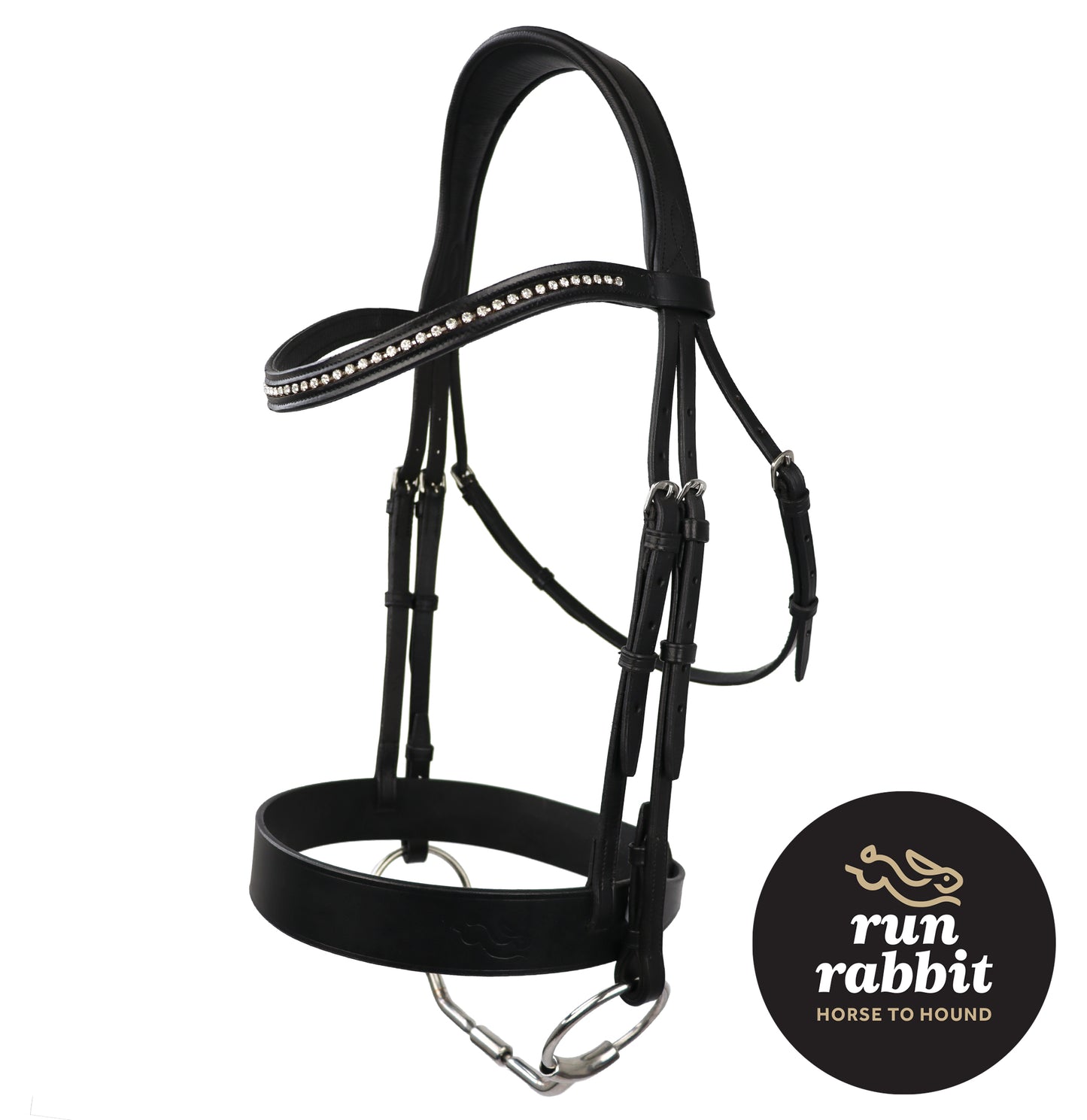 RR Diamante & Leather Browband