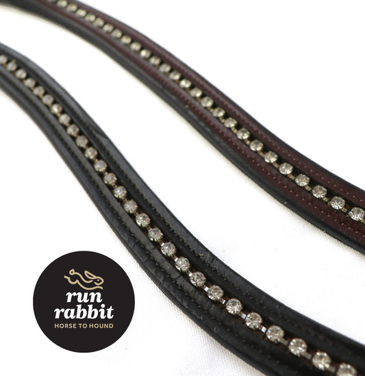 RR Diamante & Leather Browband