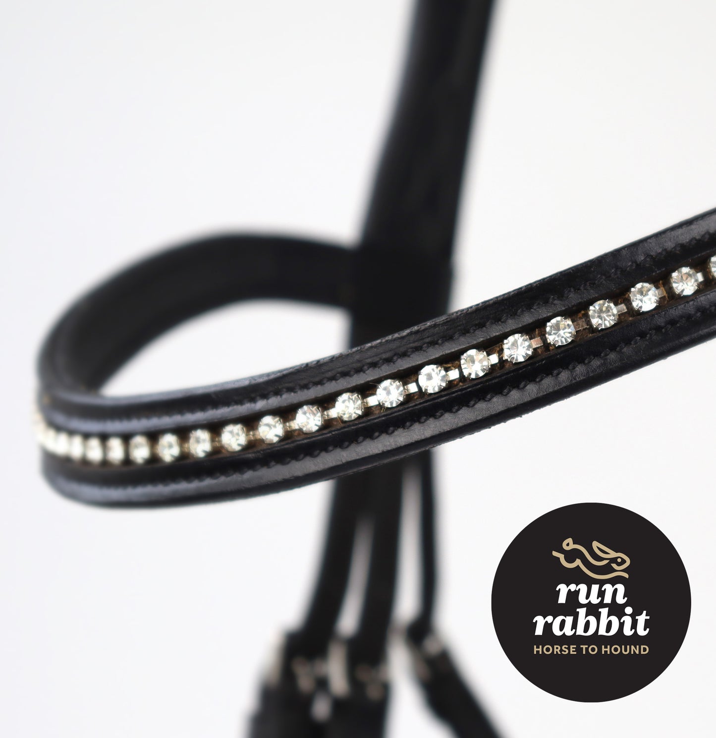 RR Diamante & Leather Browband