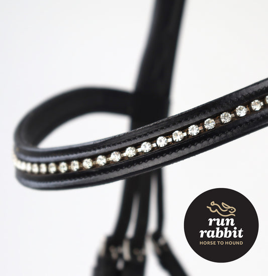 RR Diamante & Leather Browband