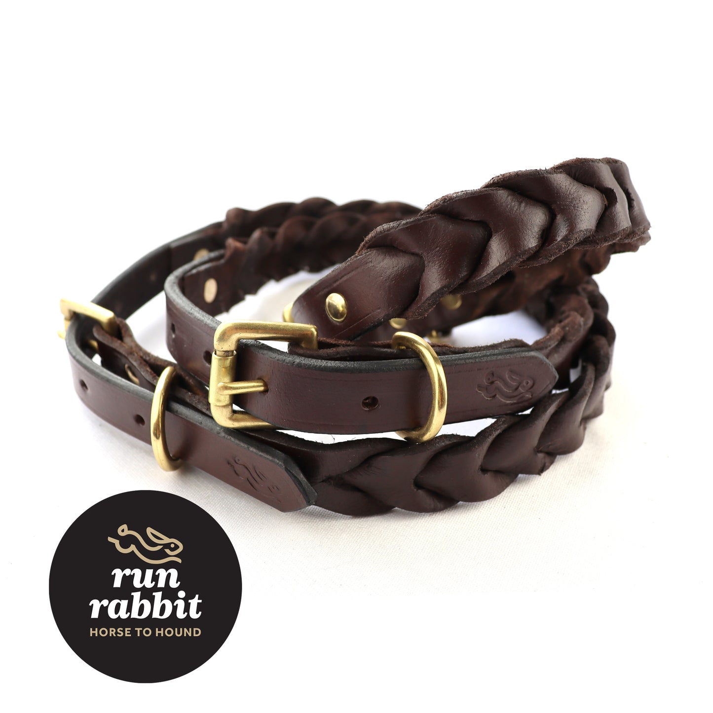RR Duo Plaited Dog Collar