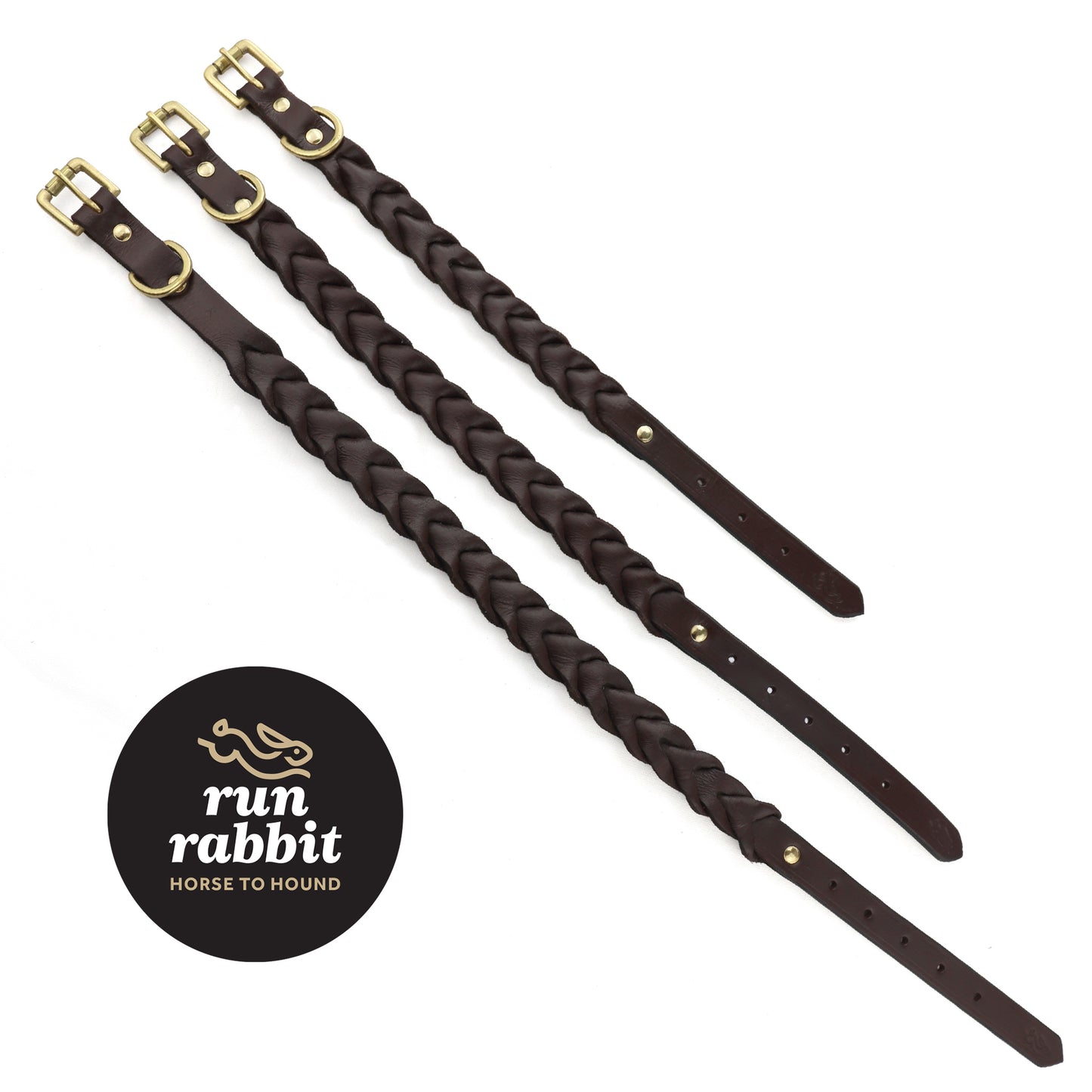 RR Duo Plaited Dog Collar
