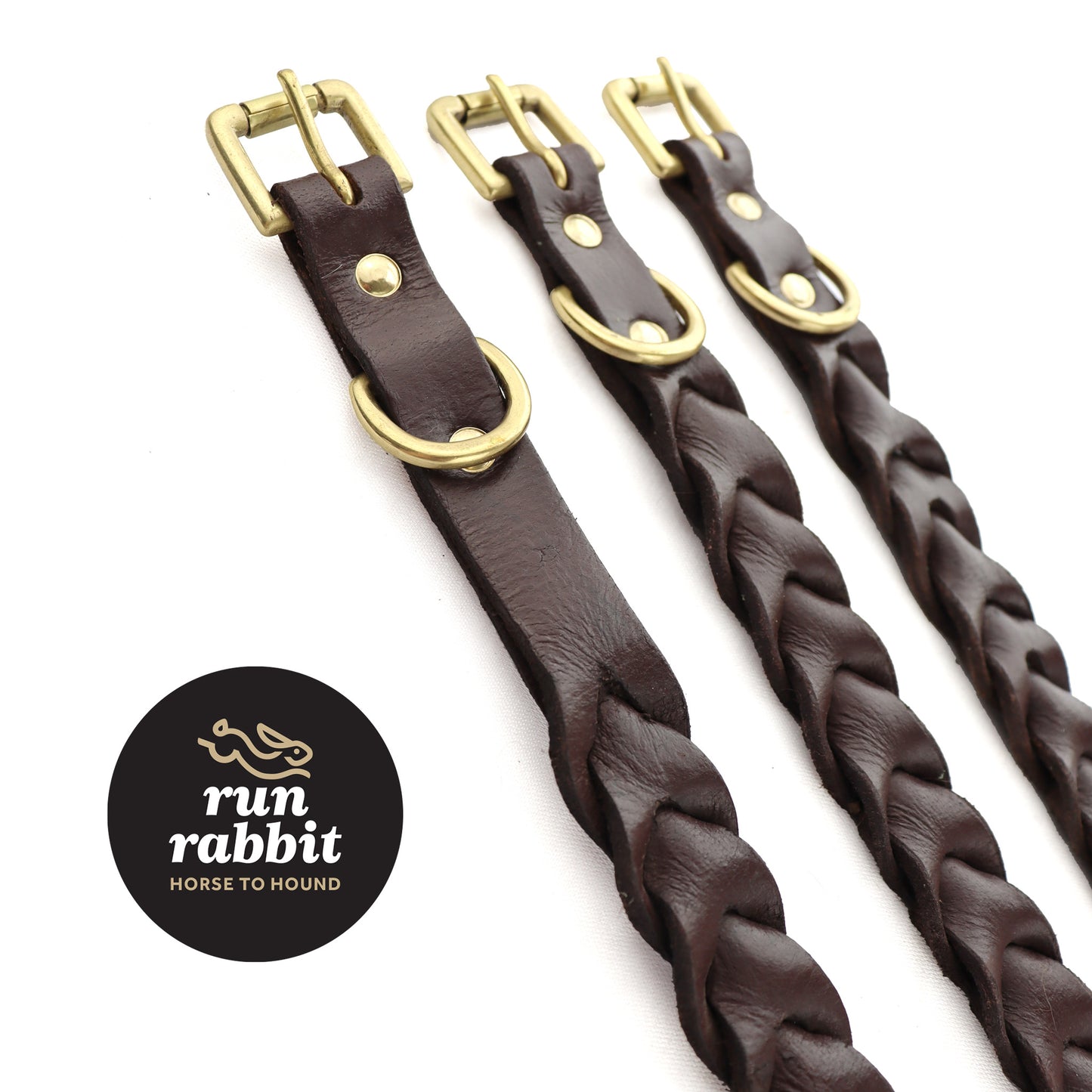 RR Duo Plaited Dog Collar