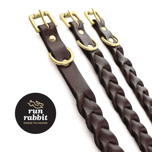 RR Duo Plaited Dog Collar