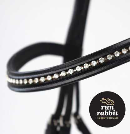 RR Diamante & Leather Browband