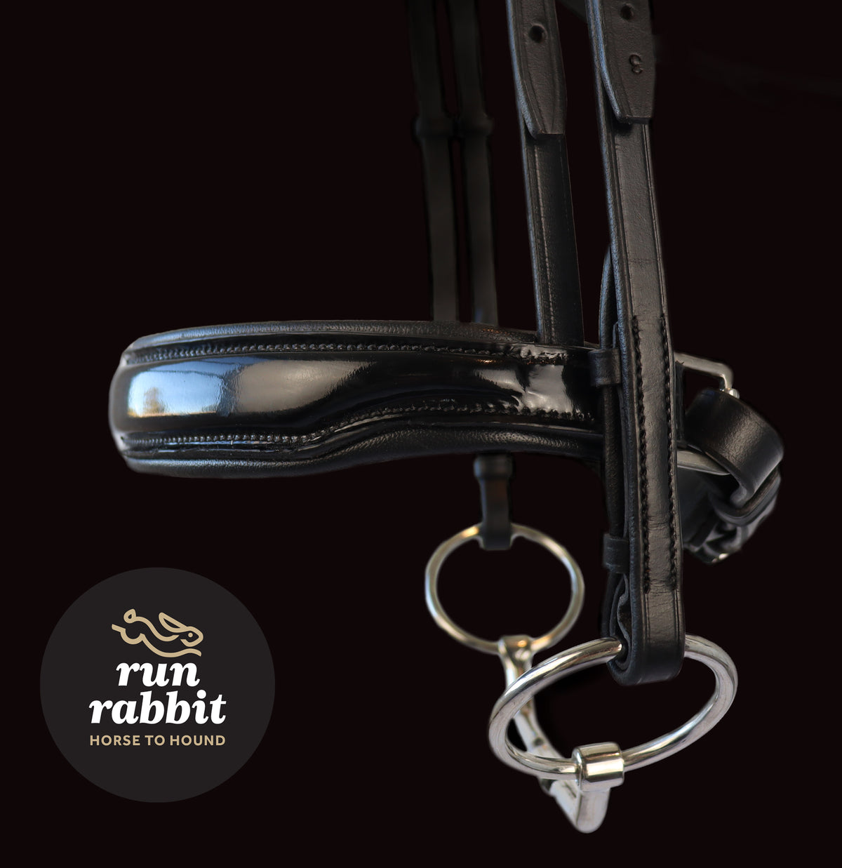 RR Padded Patent Noseband